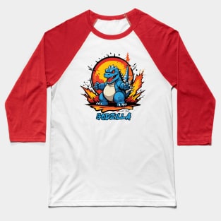 graffiti style godzilla Baseball T-Shirt